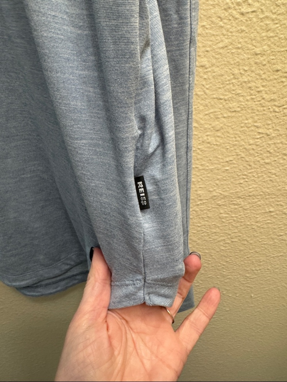 REI Women's Heather Light Blue Tee - XLarge - Picture 2 of 7